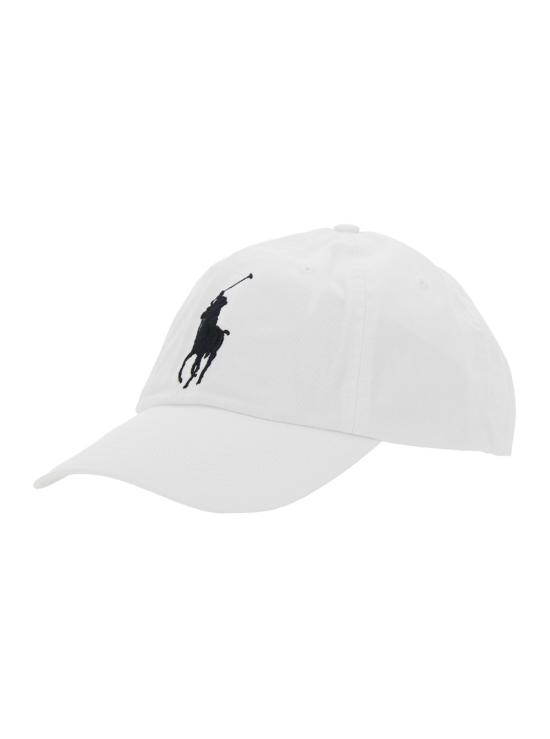 26FW 폴로 랄프로렌 로고 자수 코튼 볼캡 710673584003 White