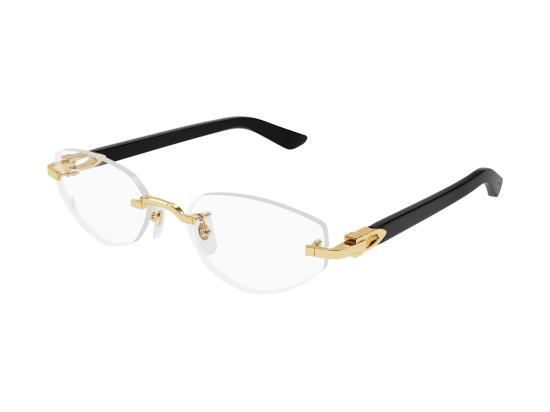 26FW 까르띠에 림리스 무테 안경 CT0609O GOLD