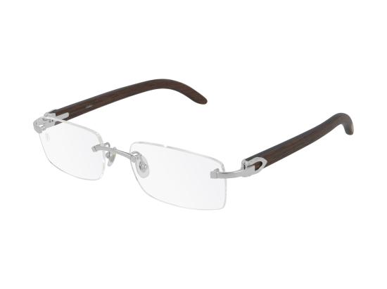 26FW 까르띠에 스퀘어 림리스 안경 CT0052O SILVER
