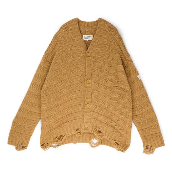 26FW MM6 메종마르지엘라 가디건 SH0HP0005 M13040 156 BEIGE DOM