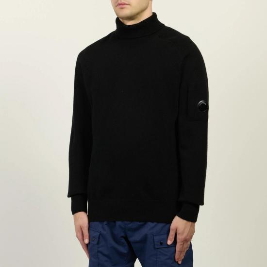 26FW 씨피 컴퍼니 터틀넥 21CMKN086A 110149A 999 BLACK DOM - C.P. COMPANY