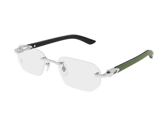 26FW 까르띠에 림리스 무테 안경 CT0583O SILVER