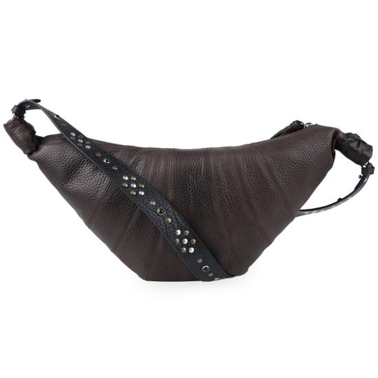 26SS 르메르 미디움 웨스턴 스터드 레더 크루아상 백 BG0208 LL0137 490 BROWN DOM
