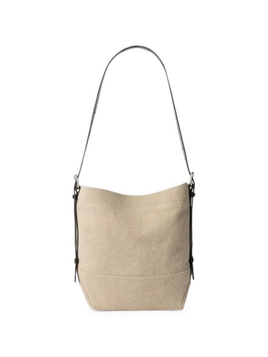 26FW 르메르 헤비 에코 코튼 캔버스 스몰 벨티드 토트백 BG0201 LF1697 045 DARK LINEN DOM