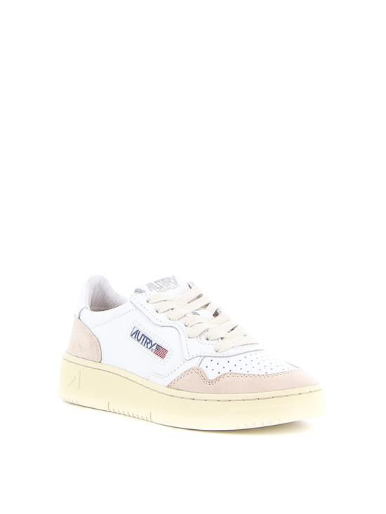 26FW 오트리 메달리스트 로우 레더 스니커즈 AULWLS33 WHITE - AUTRY