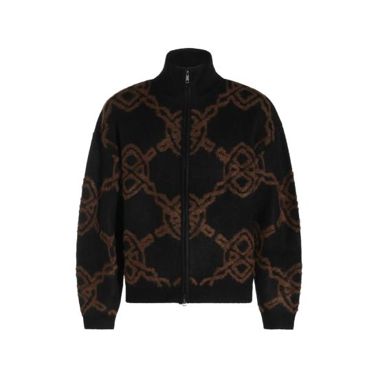 26FW 데일리 페이퍼 니트웨어 2610143 SHIELD KNI BLACK BLACK BROWN