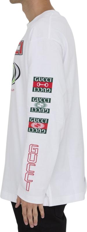 26FW 구찌 구찌 롱슬리브 티셔츠 784364XJGRB9074 WHITE - GUCCI