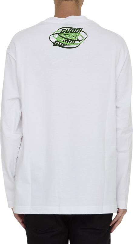 26FW 구찌 구찌 롱슬리브 티셔츠 784364XJGRB9074 WHITE - GUCCI