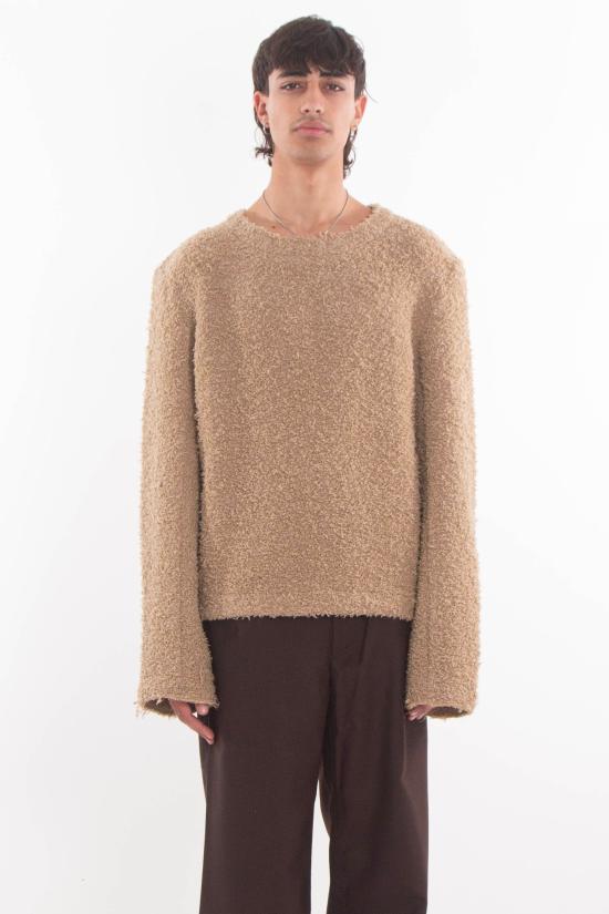 25FW 세퍼 DIGNAN, 디그난 버진 울 크루넥 스웨터 MFW25DIGNANTUS BEIGE