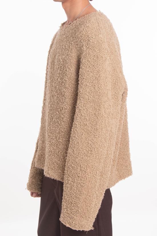 25FW 세퍼 DIGNAN, 디그난 버진 울 크루넥 스웨터 MFW25DIGNANTUS BEIGE - SEFR