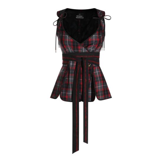 26FW 비비안웨스트우드 긴팔 티셔츠 15050017 W01NGP210 CHARCOAL RED