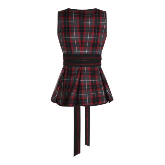 26FW 비비안웨스트우드 긴팔 티셔츠 15050017 W01NGP210 CHARCOAL RED - VIVIENNE WESTWOOD