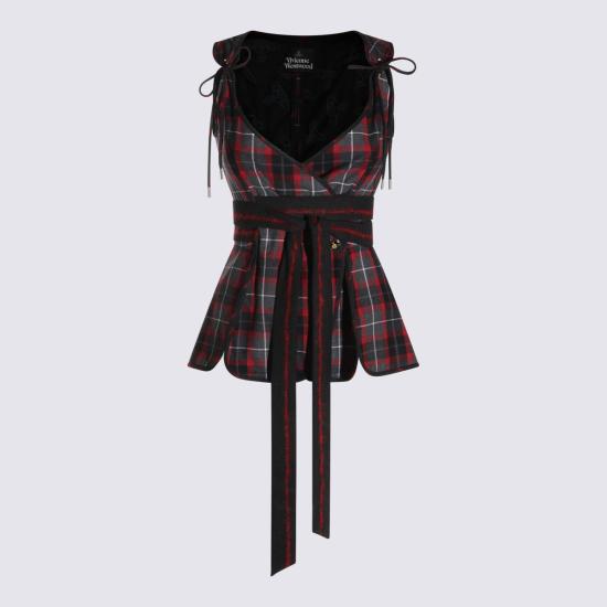 26FW 비비안웨스트우드 긴팔 티셔츠 15050017 W01NGP210 CHARCOAL RED - VIVIENNE WESTWOOD
