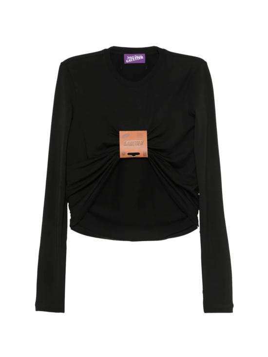 26FW 장 폴 고티에 긴팔 티셔츠 26 04 W TO526 J076 00 BLACK