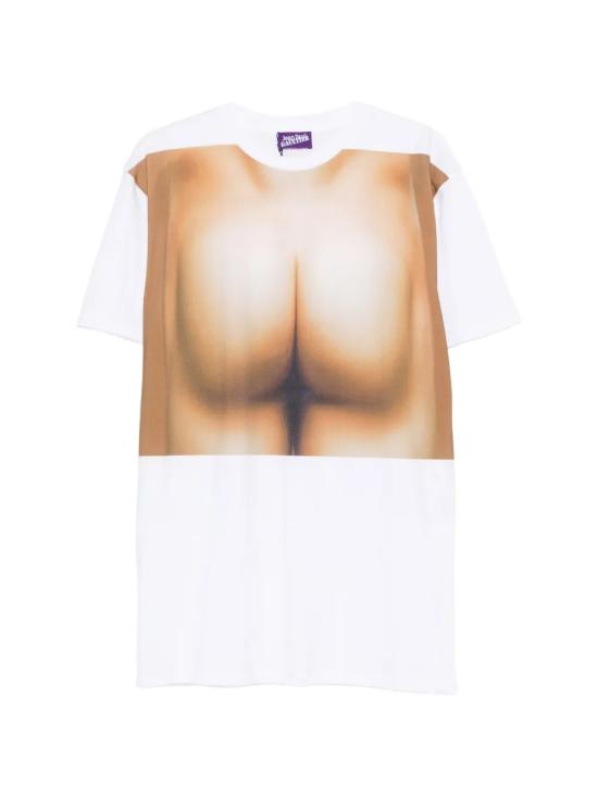 26FW 장 폴 고티에 반팔 티셔츠 26 04 U TO549 J070 0168 WHITE BEIGE