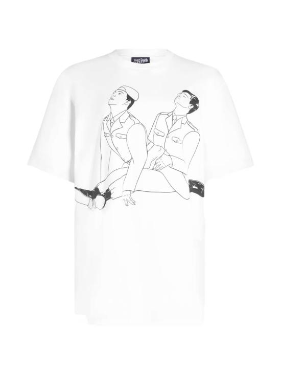 26FW 장 폴 고티에 반팔 티셔츠 26 04 U TO534 J070 010030 WHITE BLACK RED