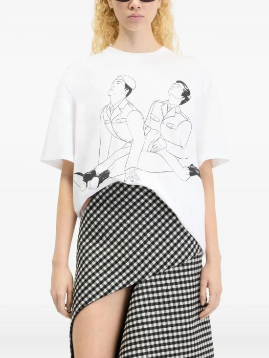 26FW 장 폴 고티에 반팔 티셔츠 26 04 U TO534 J070 010030 WHITE BLACK RED - JEAN PAUL GAULTIER