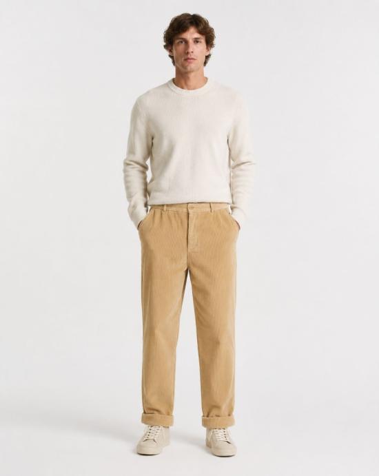 26FW 에드몬드 스튜디오 스트레이트 팬츠 3265003060 PLAIN TAN MOSTAZA - EDMMOND STUDIOS