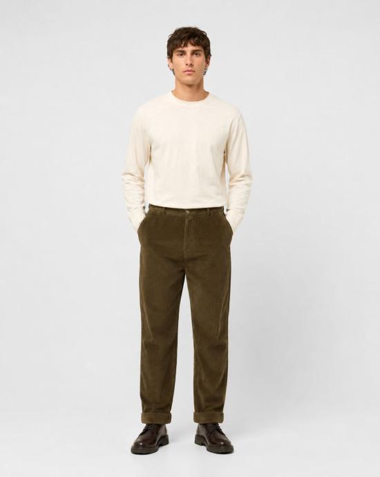 26FW 에드몬드 스튜디오 스트레이트 팬츠 3265003680 PLAIN KHAKI - EDMMOND STUDIOS