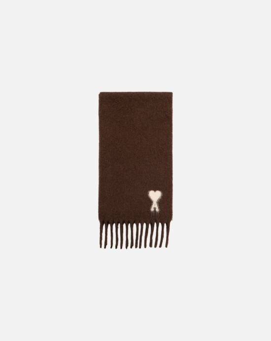  아미 알파카 아미 드 꾀흐 스카프 USF673 AW0004 2221 CHOCOLATE BROWN