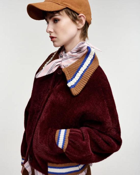  에센셜앤트워프 자켓 KAMORE K2WN COMBO2 WINE - ESSENTIEL ANTWERP