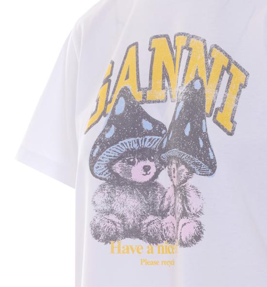 26FW 가니 반팔 티셔츠 A1050311 151 WHITE - GANNI