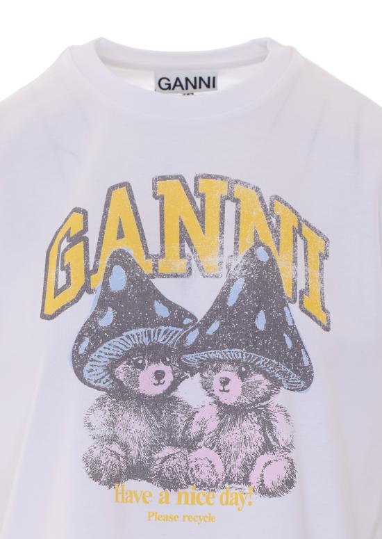 26FW 가니 반팔 티셔츠 A1050311 151 WHITE - GANNI