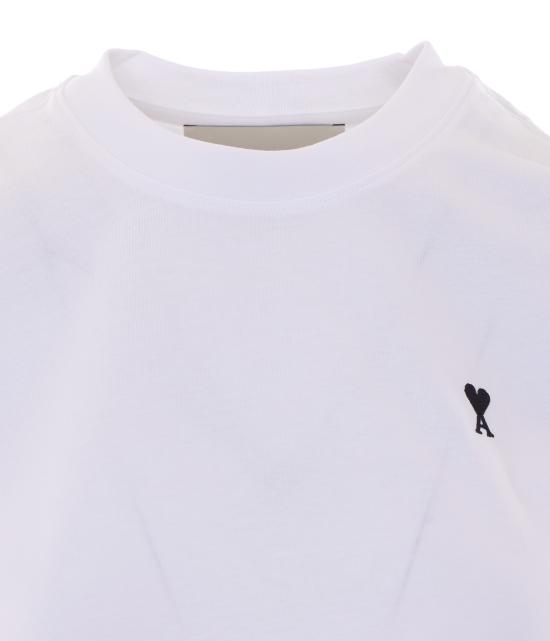 26FW 아미 알렉산드르 마티우시 반팔 티셔츠 FTS347 724100 WHITE - AMI ALEXANDRE MATIUSSI