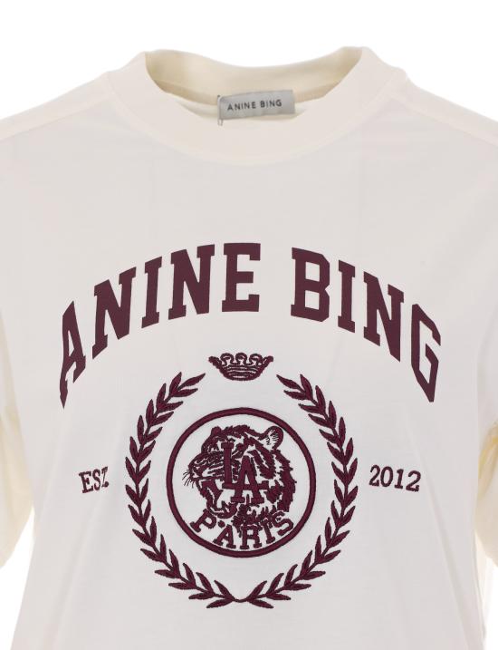 26FW 애니빙 반팔 티셔츠 A0812695 WKHA3ECRU WHITE - ANINE BING