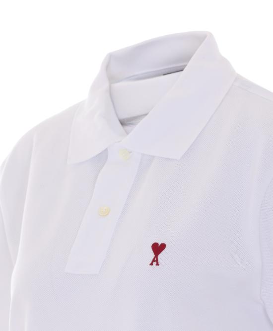 26FW 아미 알렉산드르 마티우시 폴로 티셔츠 BFUPL001 760100 WHITE - AMI ALEXANDRE MATIUSSI