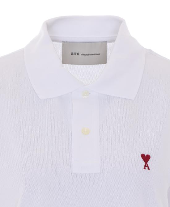 26FW 아미 알렉산드르 마티우시 폴로 티셔츠 BFUPL001 760100 WHITE - AMI ALEXANDRE MATIUSSI
