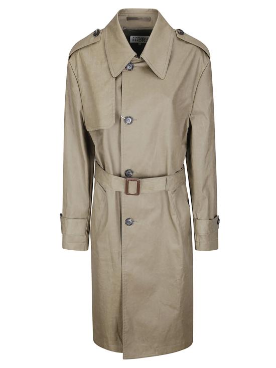 26FW MM6 메종마르지엘라 코트 S62AH0053M36001 728 Mud Green