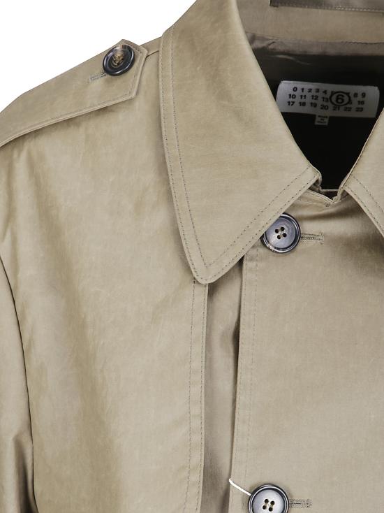 26FW MM6 메종마르지엘라 코트 S62AH0053M36001 728 Mud Green - MM6 MAISON MARGIELA