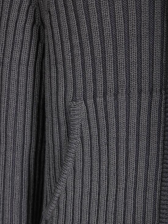 26FW 아워레가시 레벨 리브드 니트 후드 집업 M4263LS SAMIS SAGE STRIPE - OUR LEGACY