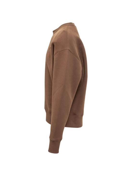26FW 아미 톤온톤 하트 로고 코튼 스웨트셔츠 USW755749 2221 MARRON CHOCOLAT - AMI