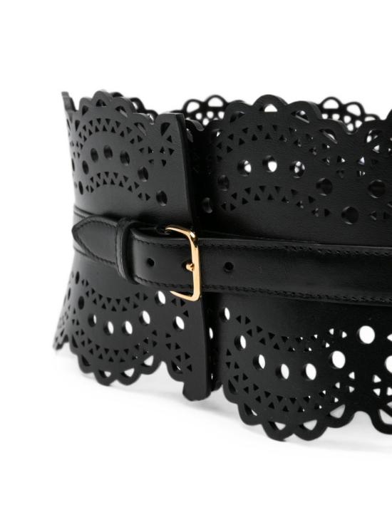 26FW 알라이아 벨트 AA1C082GI251 999 BLACK - ALAIA