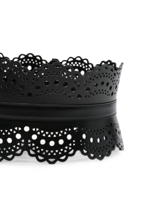 26FW 알라이아 벨트 AA1C082GI251 999 BLACK - ALAIA