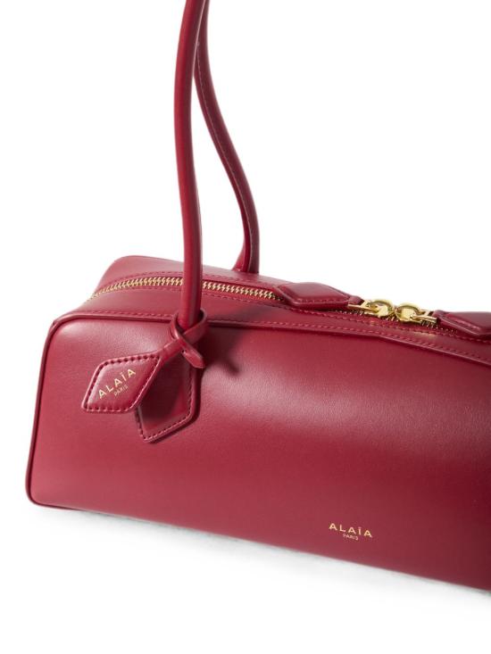 26FW 알라이아 르 테켈 미디움 레더 숄더백 AA1S06033I061 U18 CARMINE RED - ALAIA