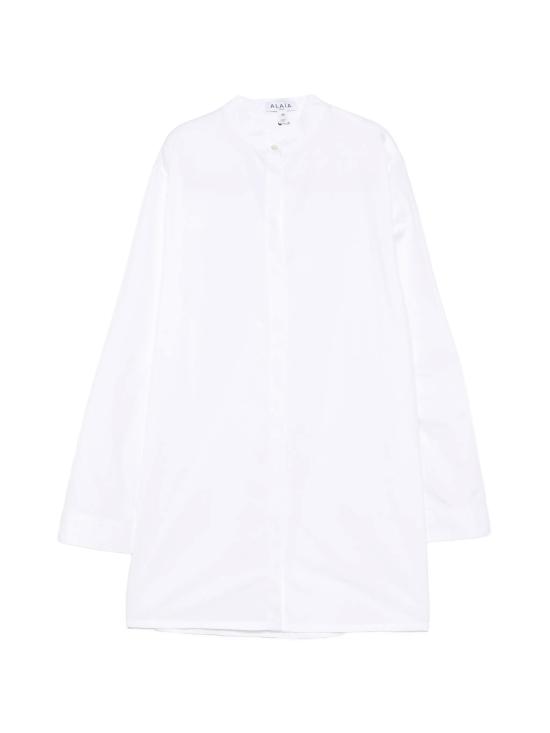 26FW 알라이아 셔츠 AA9C1012T611D 000 WHITE