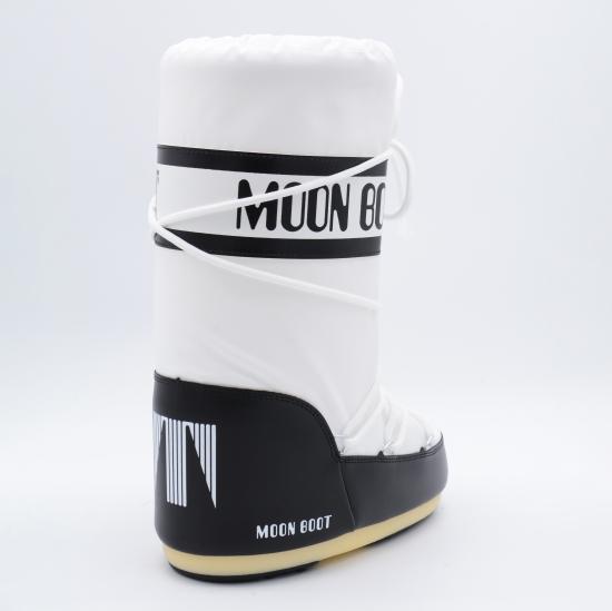 26FW 문부츠 아이콘 나일론 부츠 80D1400440 NA02 BLACK WHITE - MOON BOOT