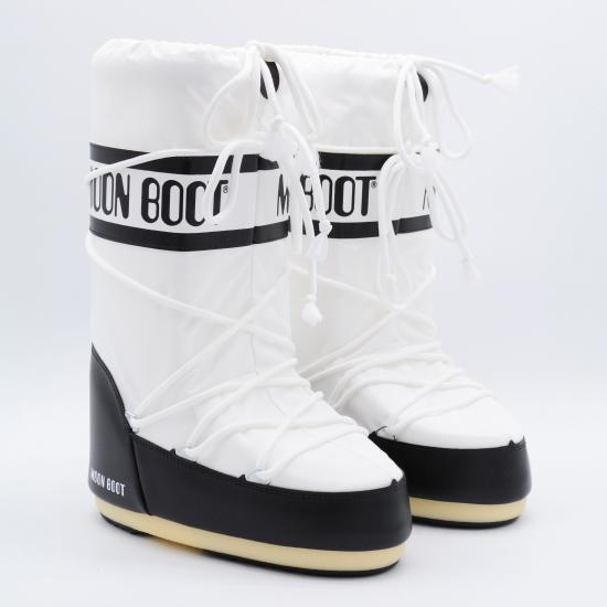 26FW 문부츠 아이콘 나일론 부츠 80D1400440 NA02 BLACK WHITE - MOON BOOT