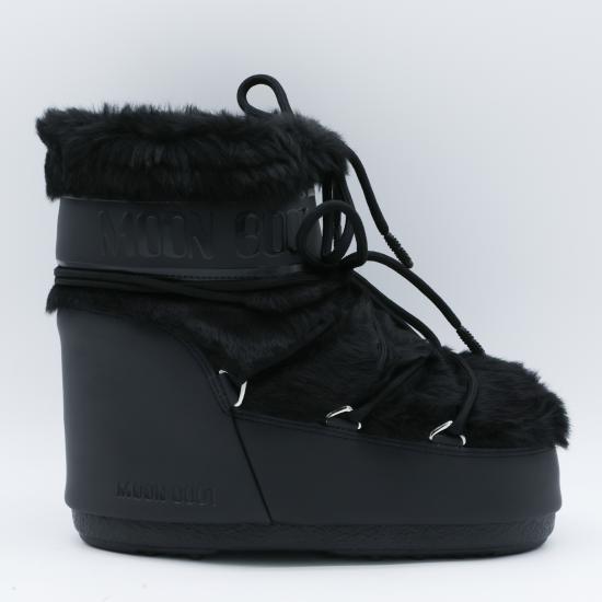 26FW 문부츠 아이콘 나일론 로우 부츠 80D1409390 N001 BLACK