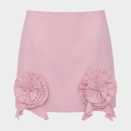 26FW 블루마린 미디 스커트 RF6050T8864 62126 AZALEA PINK - BLUMARINE