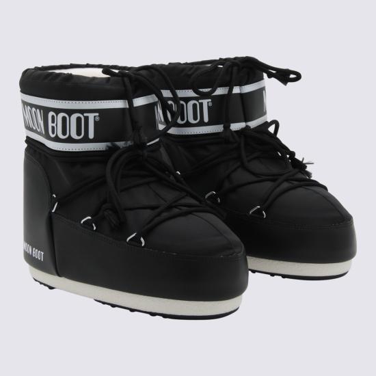 26FW 문부츠 아이콘 나일론 로우 부츠 80D1409340 N001 BLACK - MOON BOOT