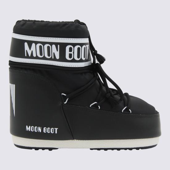 26FW 문부츠 아이콘 나일론 로우 부츠 80D1409340 N001 BLACK