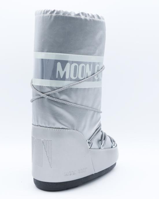26FW 문부츠 아이콘 글랜스 플래티넘 새틴 부츠 80D1401680 H001 SILVER - MOON BOOT