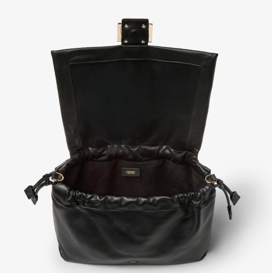 26FW 펜디 바게트 소프트 라지 백 8BR857 B1ZKF0QA1 BLACK - FENDI
