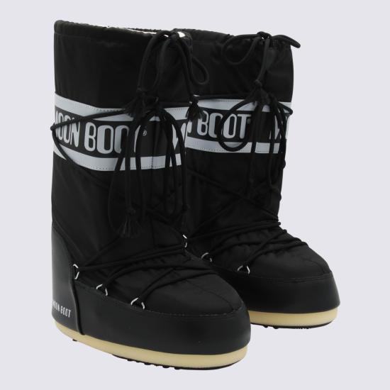 26FW 문부츠 아이콘 나일론 부츠 80D1400440 N001 BLACK - MOON BOOT