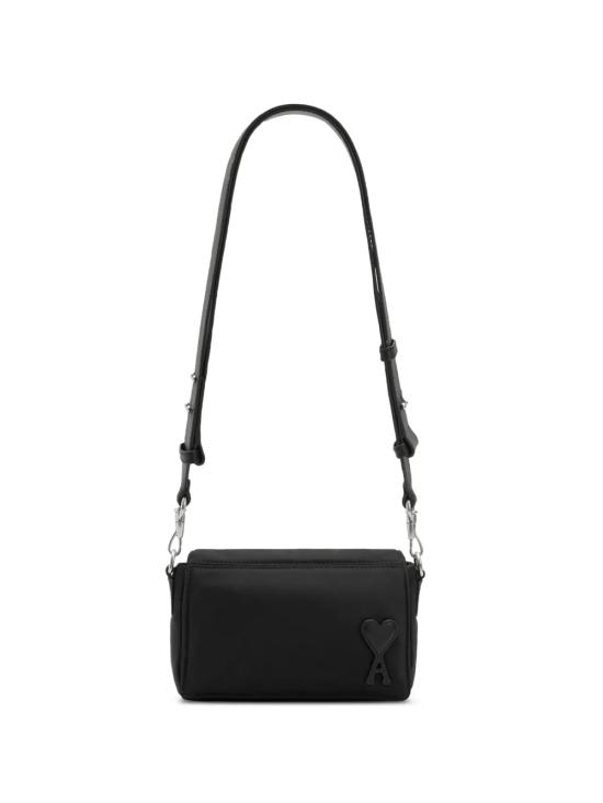 26FW 아미 톤온톤 하트 로고 나일론 마르셀 런치 박스 백 ULL710 AW0001001 BLACK
