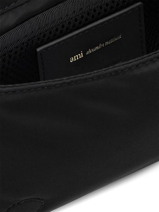 26FW 아미 톤온톤 하트 로고 나일론 마르셀 런치 박스 백 ULL710 AW0001001 BLACK - AMI
